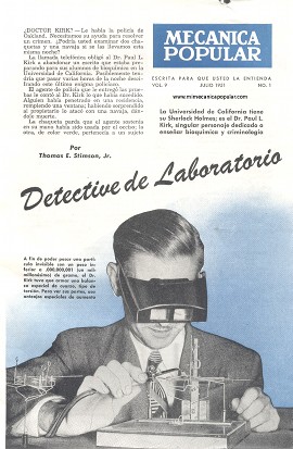 Detective de Laboratorio - Julio 1951