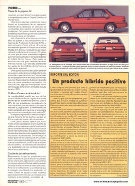 Ford Escort visto por los dueños - Septiembre 1992