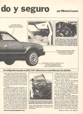 Informe de los dueños: Eagle AMC - Julio 1980