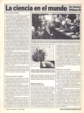 La ciencia en el mundo - Enero 1982