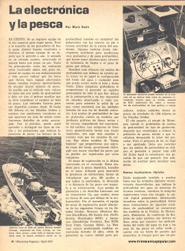 La electrónica y la pesca - Abril 1977