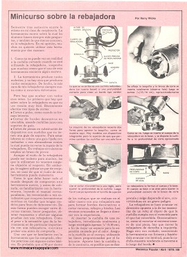 Minicurso sobre la rebajadora - Abril 1979