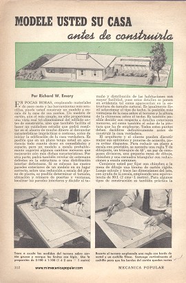 Modele usted su casa antes de construirla - Agosto 1948