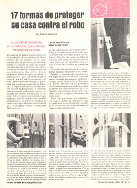 17 formas de proteger su casa contra el robo - Abril 1979