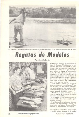 Regatas de Botes Modelos - Septiembre 1961