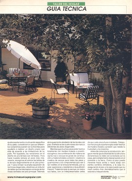 Remodele su patio con madera - Septiembre 1992