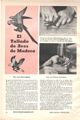 El Tallado de Aves de Madera - Febrero 1950