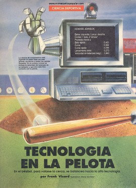 Tecnología en la pelota de béisbol - Julio 1992