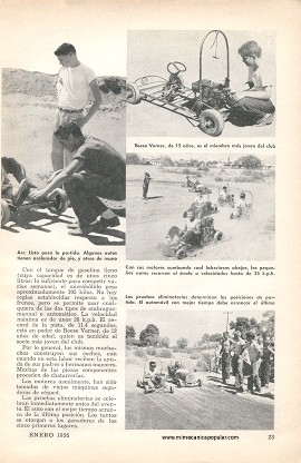 MP en las carreras: paso a los MICROBÓLIDOS - Enero 1956