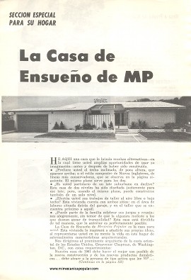 La Casa de Ensueño de MP - Noviembre 1961