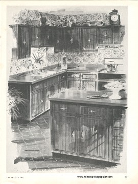 Construya Ud. mismo estos Gabinetes de Cocina - Febrero 1968