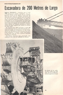 Excavadora de 200 Metros de Largo - Agosto 1956