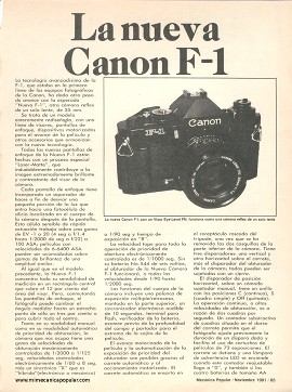 Fotografía: Canon F1 - Nikon F3 - Noviembre 1981