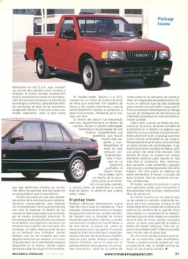 Impresiones de Manejo: Oldsmobile-Saturn-Isuzu -Octubre 1995