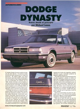 Informe de los dueños: Dodge Dynasty - Mayo 1990