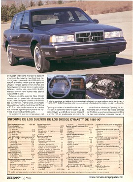 Informe de los dueños: Dodge Dynasty - Mayo 1990
