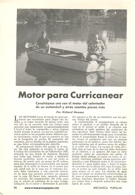 Motor para Curricanear - Octubre 1961