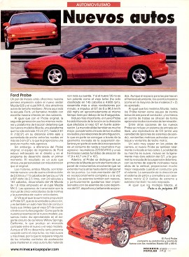 Nuevos autos - Noviembre 1992
