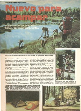 Para el excursionista - Agosto 1982
