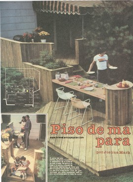Piso de madera para su patio - Julio 1980