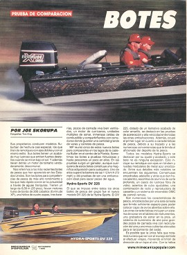 Prueba de cinco botes de pesca -Septiembre 1990