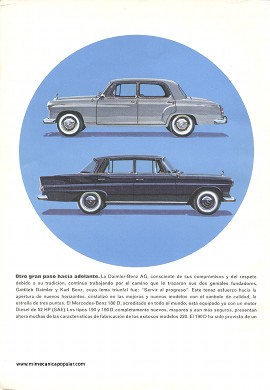 Publicidad - Autos Mercedes-Benz - Octubre 1961