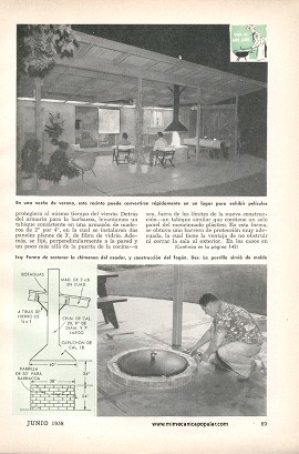 La Sala de Recreo al Aire Libre - Junio 1958
