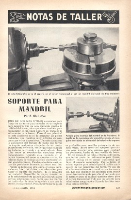 Soporte para Mandril - Febrero 1956