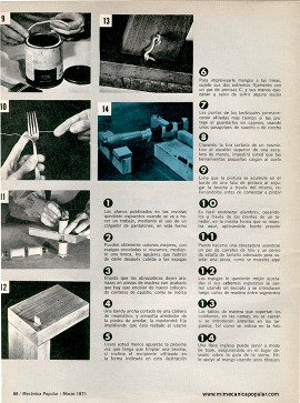 Sugerencias para el hogar y el taller - Marzo 1971