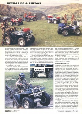Prueba comparativa: Vehículos ATV - Bestias de 4 ruedas - Septiembre 1993