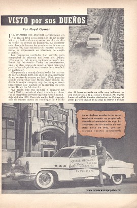 El Buick V8 1953 Visto por sus Dueños - Agosto 1953