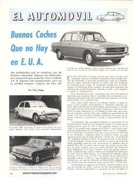 Buenos Coches Que no Hay en E.U.A. - Febrero 1968
