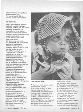 Cómo Retratar Niños - Enero 1976