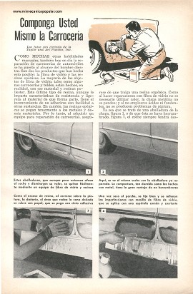 Componga Usted Mismo la Carrocería - Abril 1958
