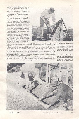 La Edificación con Concreto de Aserrín - Junio 1948