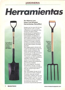 Herramientas Del Jardinero - Junio 1996