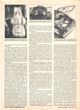 Informe de los dueños: Renault Fuego 1982 - Abril 1983