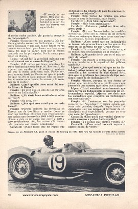 Juan Manuel Fangio Habla de Indianápolis y de automovilismo -Agosto 1958