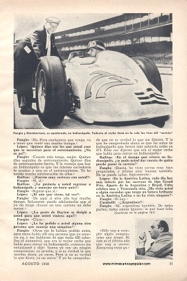 Juan Manuel Fangio Habla de Indianápolis y de automovilismo -Agosto 1958