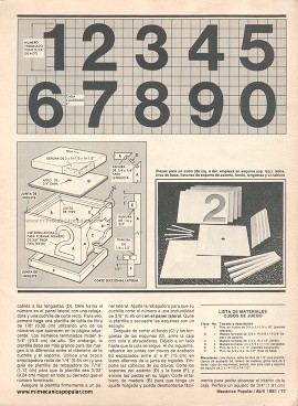 Juguetero de fácil construcción - Abril 1981