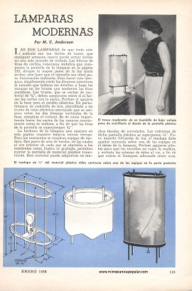 Lámparas Modernas - Enero 1958