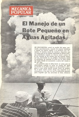 El Manejo de un Bote Pequeño en Aguas Agitadas - Agosto 1961