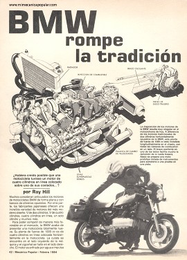 Motocicleta BMW rompe la tradición - Febrero 1984