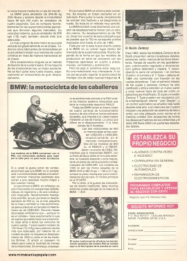 Motocicleta BMW rompe la tradición - Febrero 1984