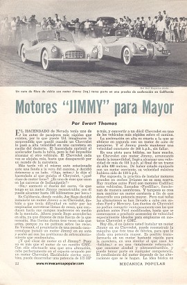 Motores JIMMY para Mayor Potencia - Mayo 1954