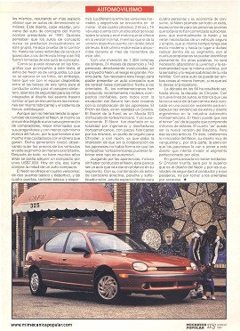 Dodge Neon ataca a Japón - Febrero 1994