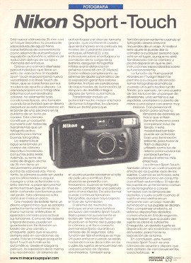 Fotografía: Nikon Sport-Touch - Febrero 1993