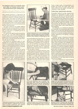 Déles nueva vida a sus muebles - Febrero 1984