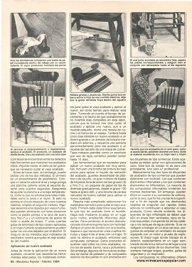 Déles nueva vida a sus muebles - Febrero 1984