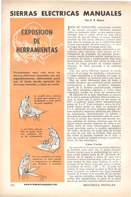 Sierras Eléctricas Manuales - Diciembre 1958